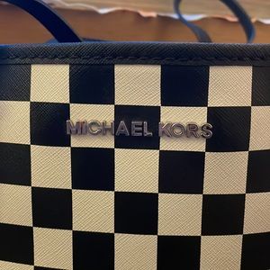 Michael Kors Checkered Mini Tote